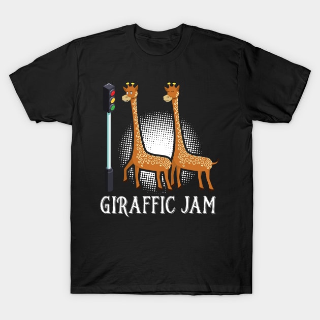 Giraffic Jam - Traffic Jam Pun T-Shirt by Shirtbubble